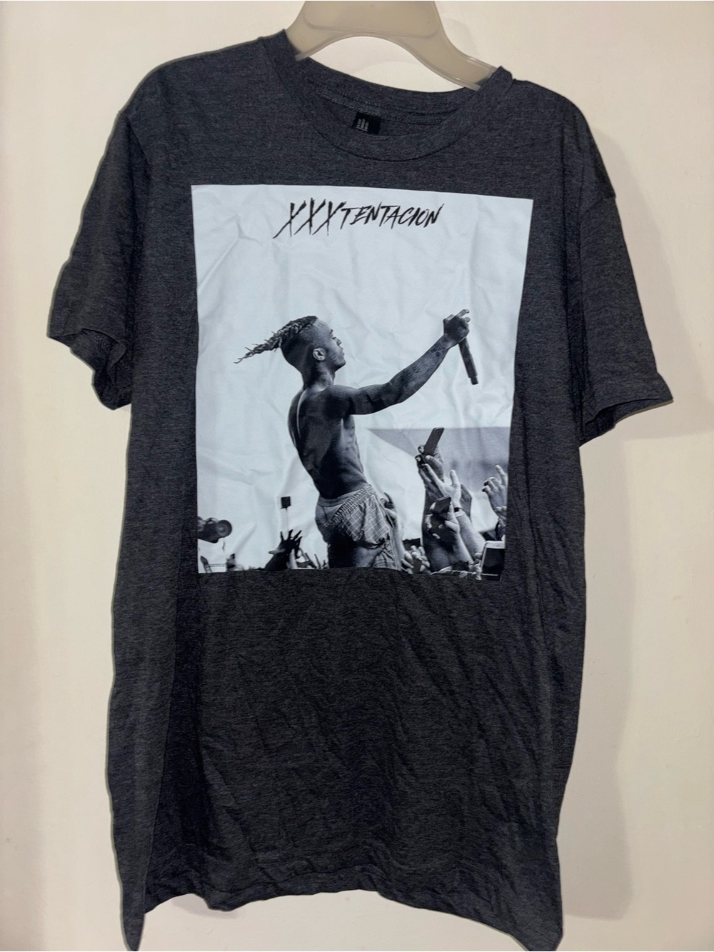H&M XXXtentacion Dark Gray Short-Sleeve Graphic Tee